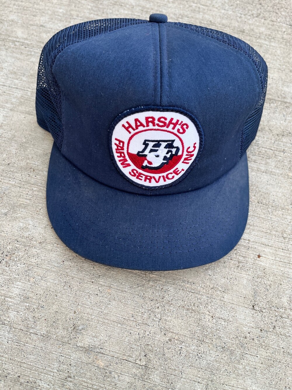 Harsh's Farm Service Snap back Trucker hat mesh
